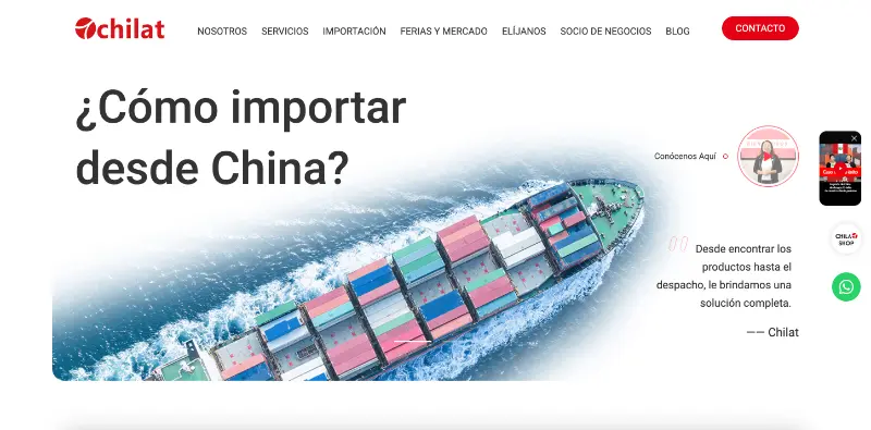 Chilat homepage