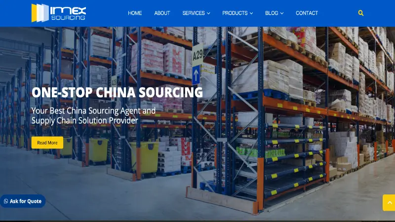 ImaxSourcing homepage