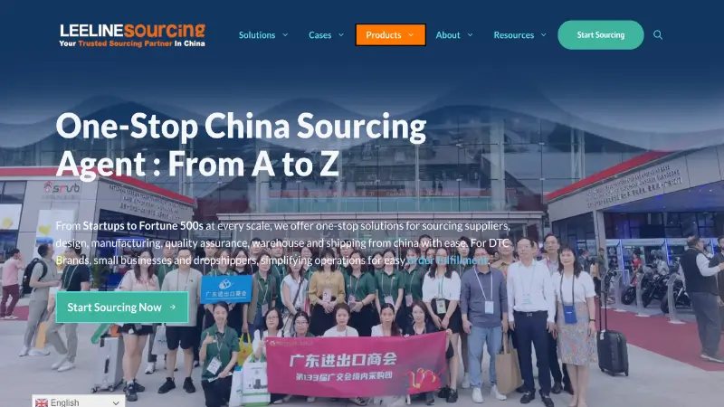LeeLine Sourcing homepage