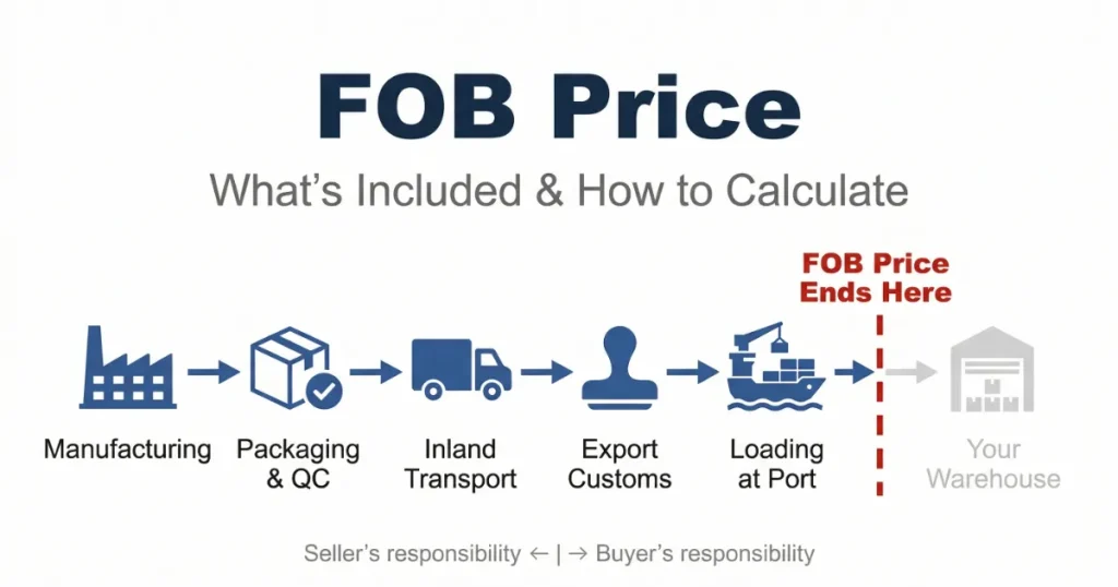 fob price explained what is included and how to calculate for China imports