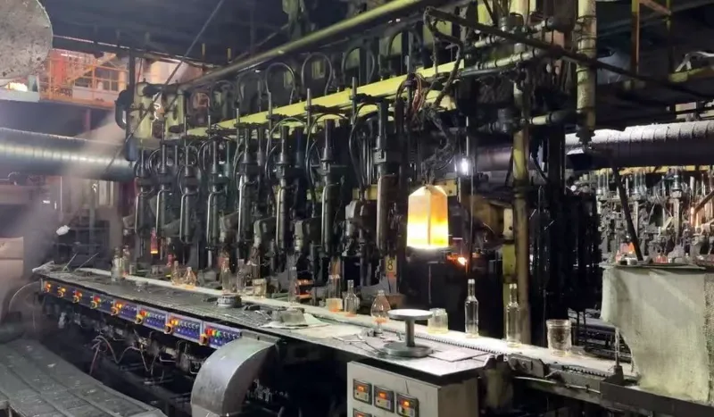 perfume bottle production line photo