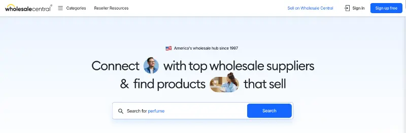 Wholesale Central homepage