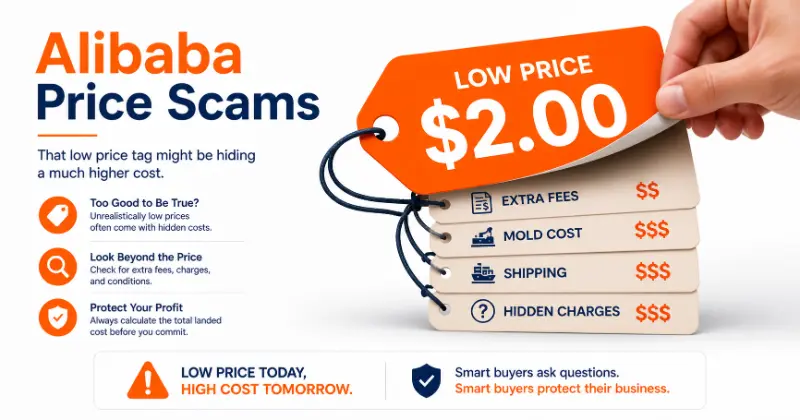 Alibaba price scams, including Bait-and-Switch Tactics