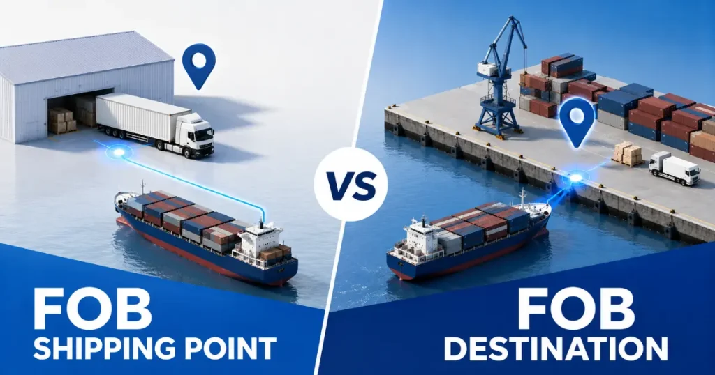 FOB shipping point vs FOB destination guide