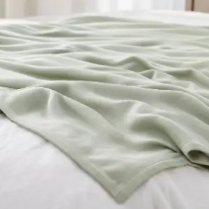 bamboo derived lyocell blanket with smooth drape