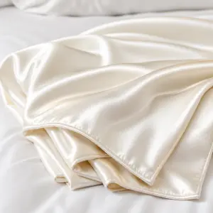 silk blanket material with smooth glossy drape