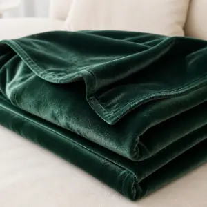velvet velour blanket material with directional sheen