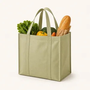 Reusable grocery bag made from non-woven fabric
