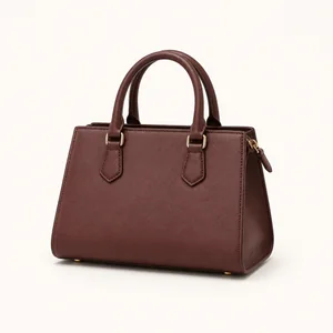 Structured top-handle bag held by short handles